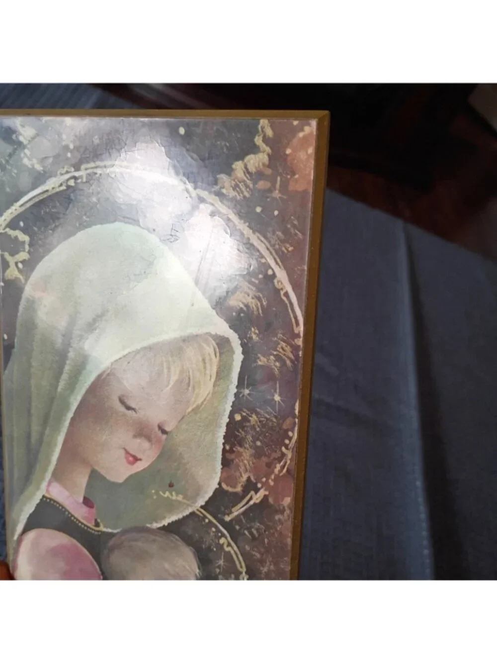 Frame Print Catholic Mary And Jesus